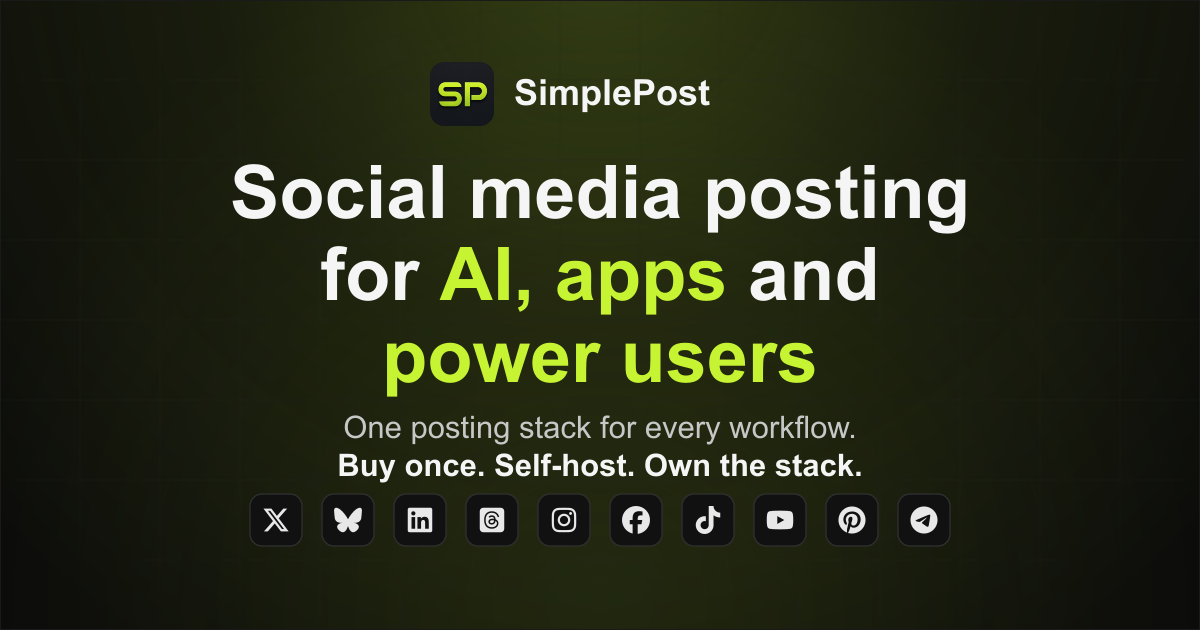 Simpie Post SimplePost Developer Platform